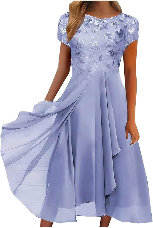 Robe De Soirée Longue En Dentelle Mousseline - Style Élégant Pour Cérémonie Et Mariage