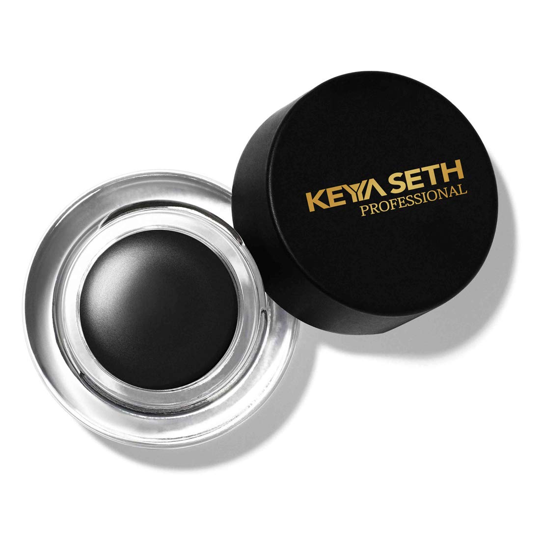 Keya Seth Professional Eye Make Up Gel Eyeliner Waterproof Long Wear Smudge Proof with Matte Coverage Jet Black (5gm)-image-1