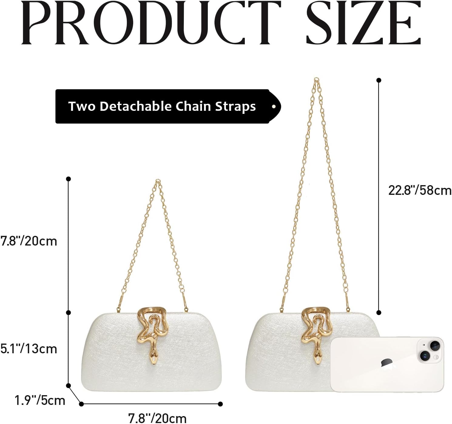 Glitter Clutch Purses for Women Evening Handbags with Snake Closure for Party Prom Wedding