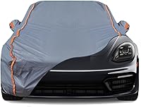 Vista 34 de TUCAREST - Funda de auto completa de 6 capas de alta calidad, diseño de cremallera de carcasa dura, impermeable, resistente a la intemperie