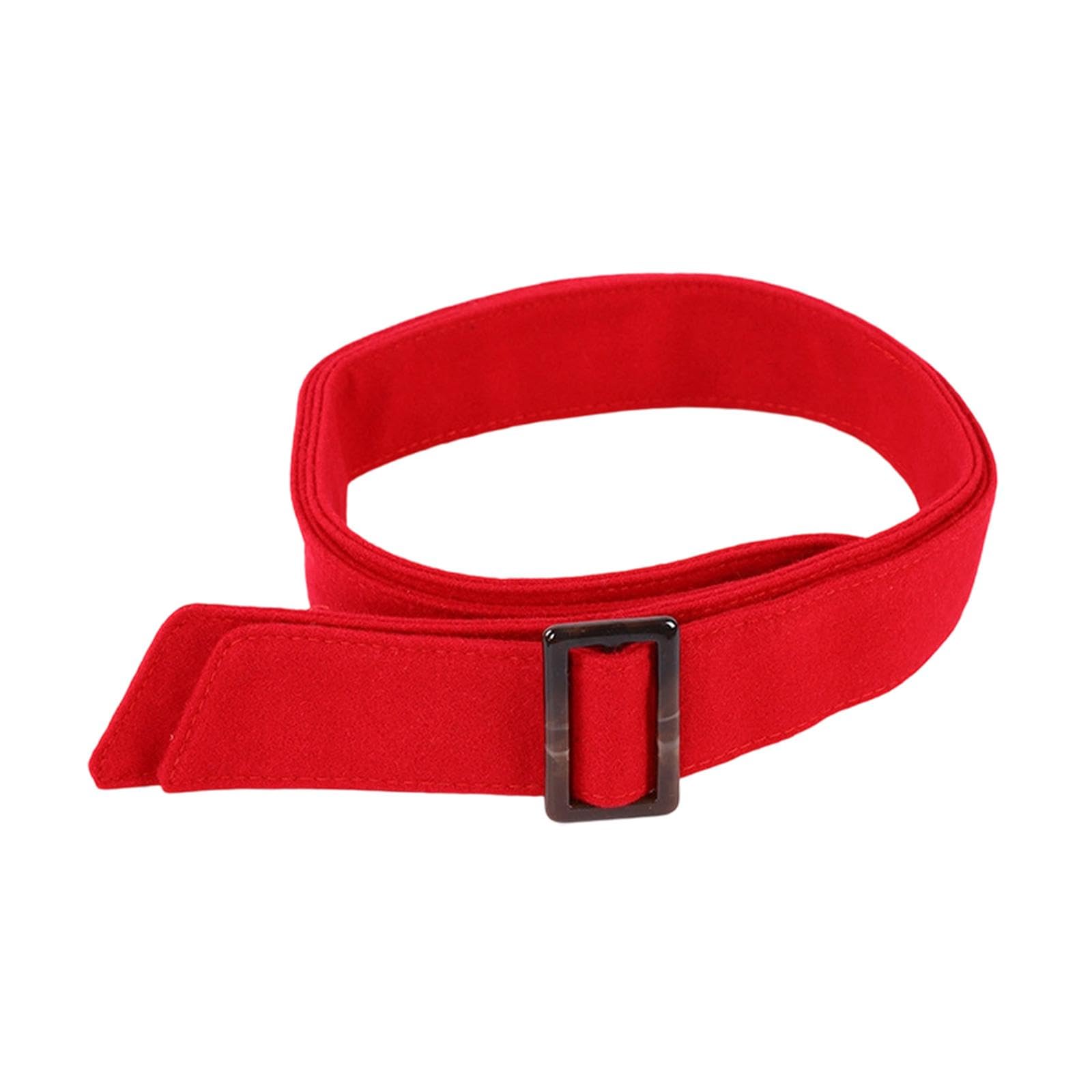 Women Waist Belt Comfortable with Buckle Dress Belt for Coat Jacket Overcoat Red-image-48