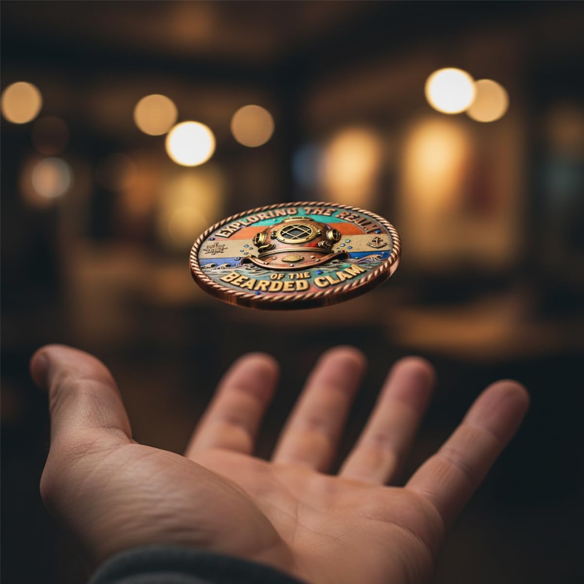 Muff Diver – Exploring The Realm of Adventure Commemorative Coin, Double Sided Nautical Humor Challenge Coin, Gag Gift for Friends, Office Humor Token for Men and Women (5PCS)