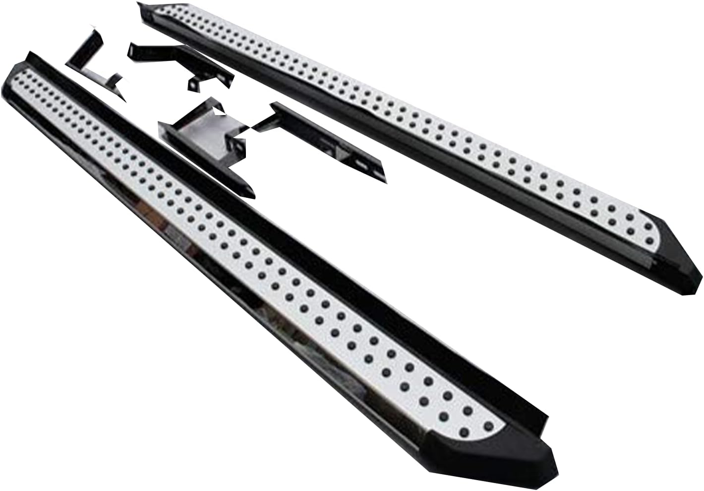 2 PCS Running Boards Fits for H Palisade 2019 2020 2021 2022 2023 Silver Nerf Bar Side Steps