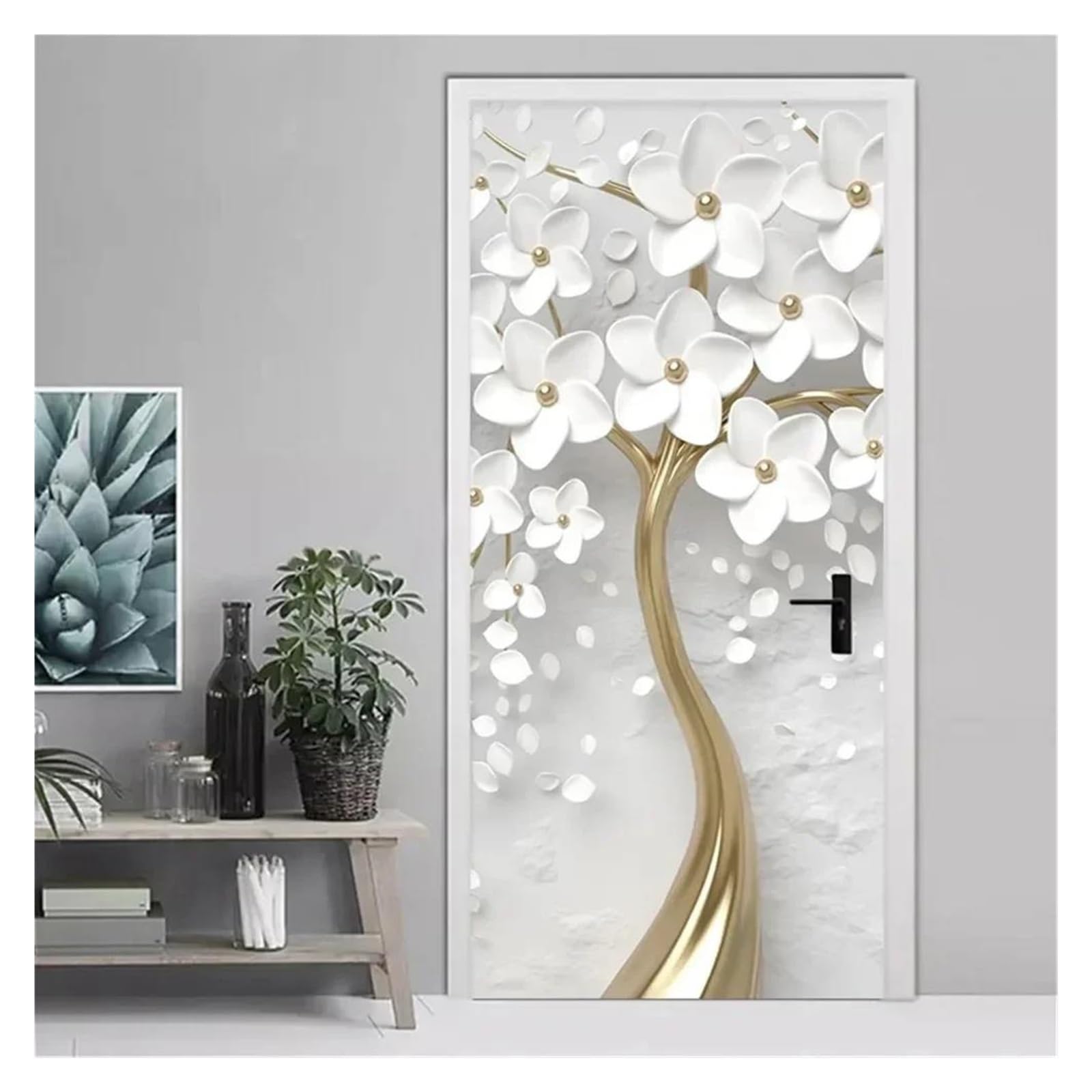 Autocollant de porte 3D moderne pour sublimer la décoration du salon