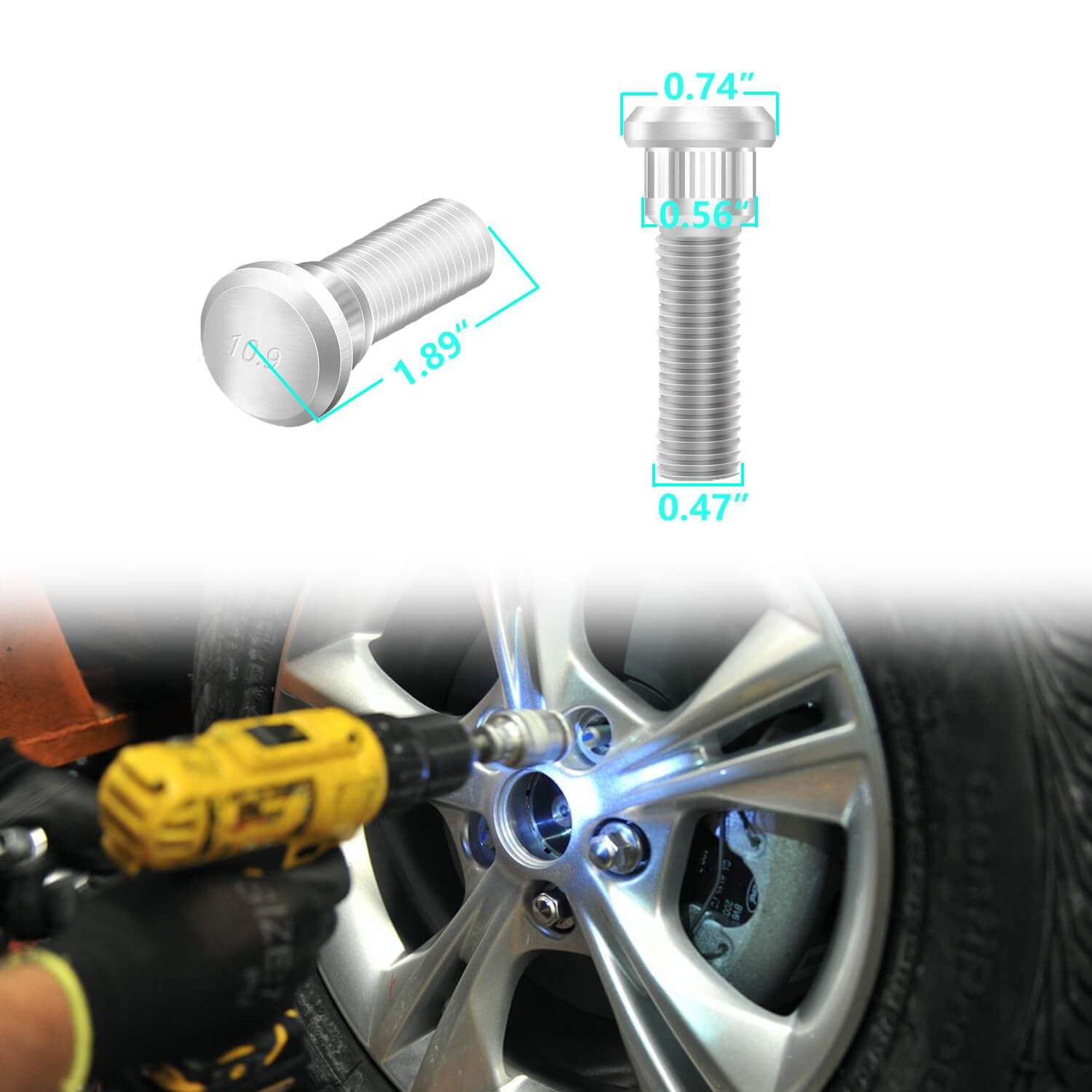 5PCS Car Wheel Studs Kit OEM#610-266 90942-02049,M12x1.5 Steel Lug Bolts for Holding Wheel Securely,Car Parts Wheel Lug Studs Compatible with Chevrolet Lexus Toyota Scion (5PCS 5PCS Car Wheel Studs Kit OEM#610-266 90942-02049,M12x1.5 Steel Lug Bolts for Holding Wheel Securely,Car Parts Wheel Lug Studs Compatible with Chevrolet Lexus Toyota Scion (5PCS