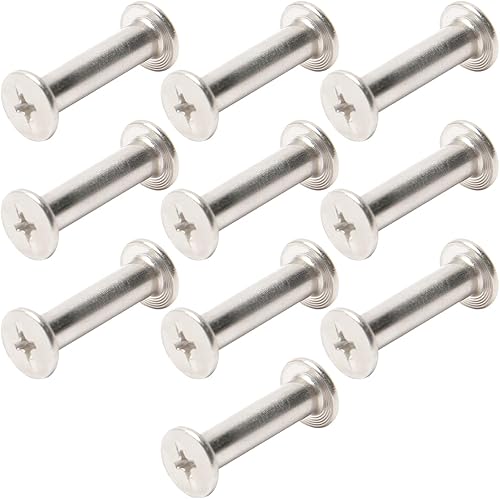 Miniatura 2 de Aicosineg Tornillos Phillips M5x20mm Phillips, hebilla de cinturón, tornillos de acero al carbono, cabeza cruzada, tornillos Chicago, cierre de