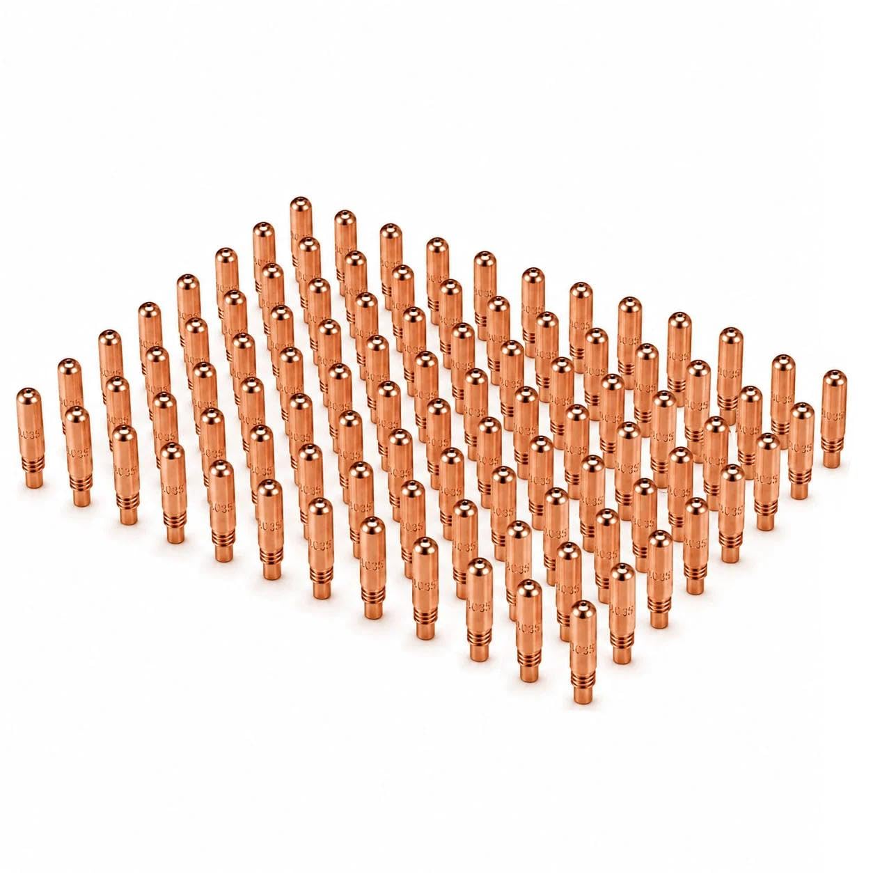 Punte di contatto T-M035 0,9 mm compatibili con pistola Miller MDX Series MIG da utilizzare con diffusore Miller MDX D-M100 D-M250 MDX100 MDX250 (100-PK)