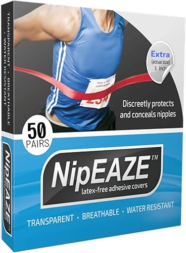NipEaze - Value Pack - The Original Transparent Nip Protector - Nipple Chafing Prevention