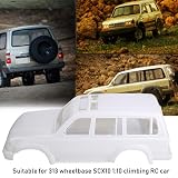White Car Shell LC80 313 Rozstaw osi CX10 4 1/10 Wspinaczka RC CAR PARTES Idealne dla entuzjastów samochodów i hobbystów