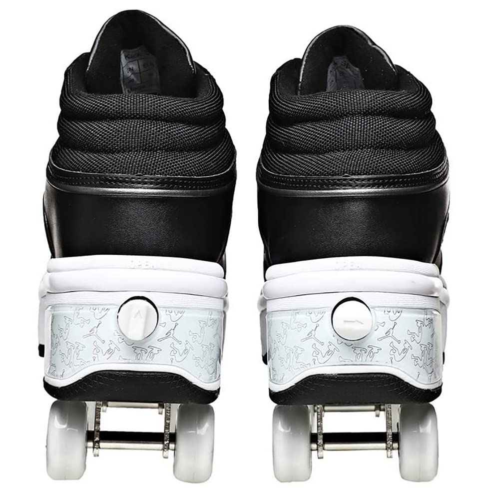 ローラースケートメンズシューズスケートシューズ2-IN-1パーカーシューズ/デュアルローラースケートシューズ、多機能4輪デュアルパーパススケートボードシューズ大人子供ユニセックス Amazon.co.jp: ローラースケートメンズシューズスケートシューズ2-in-1