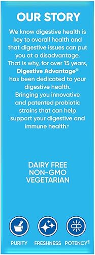 Miniatura 7 de Digestive Advantage Defensa de la lactosa con enzimas lactasa y probióticos para la salud digestiva, apoyo para descomponer la lactosa, malestar