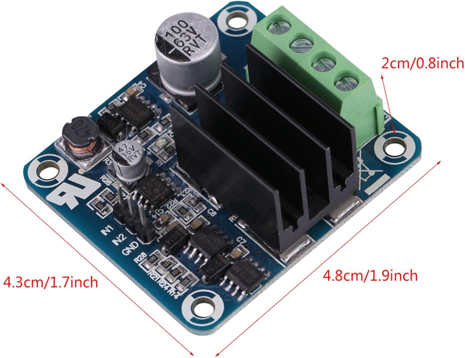 2Pcs Motor Driver Controller Board Module Stepper H Bridge 50A for Intelligent Car Power