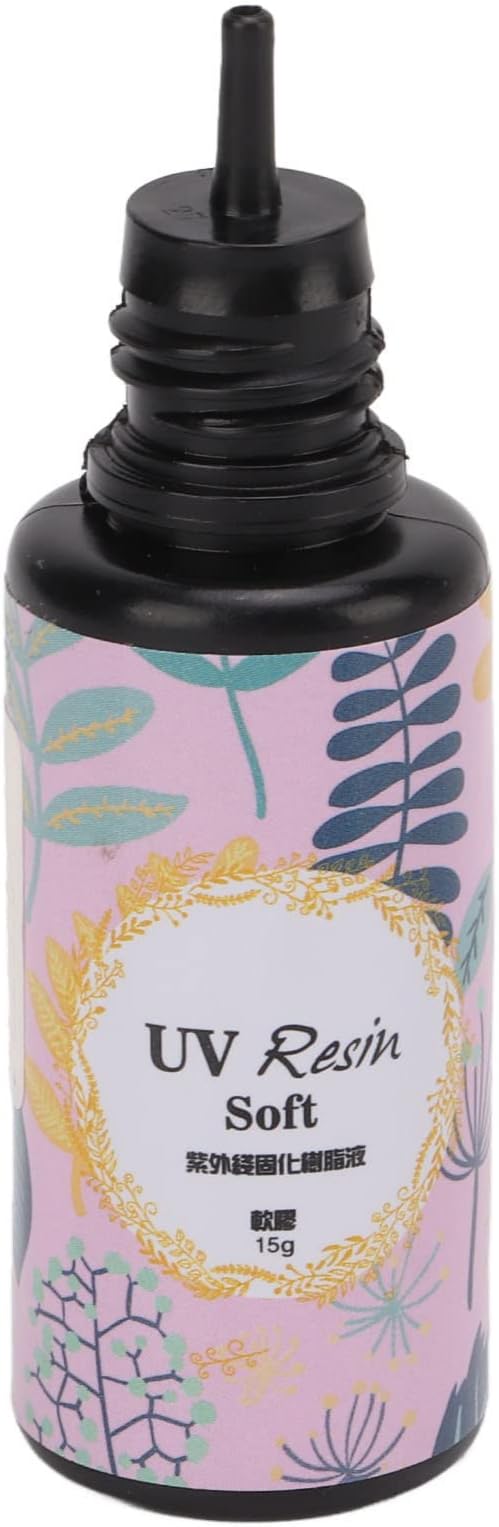 Quick Curing UV Resin for DIY Jewelry Making, Curing Time with UV Lamp, Suitable for DIY Crystal (15g)