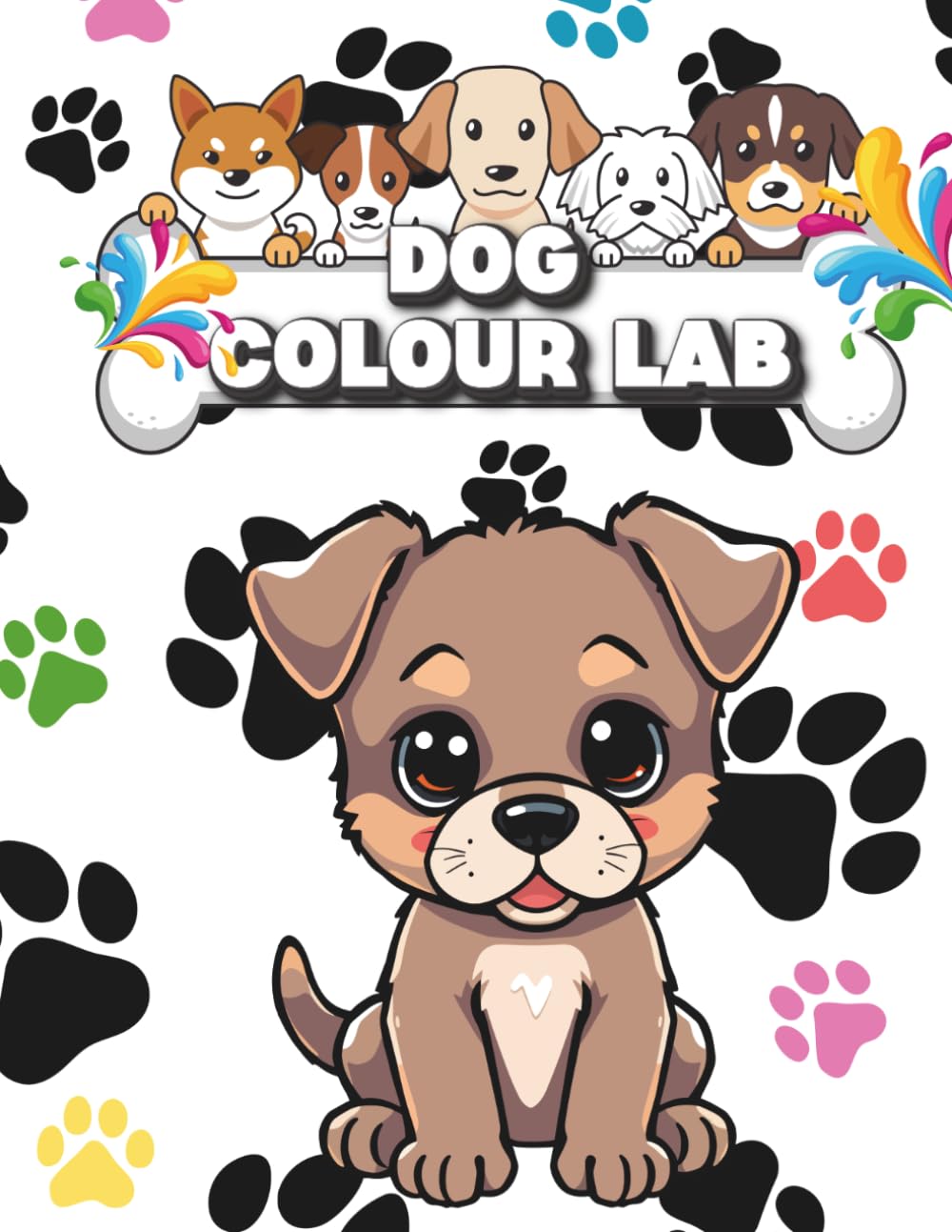 Dog Colour Lab: A Beautifully Designed Dog Colouring Book Experience