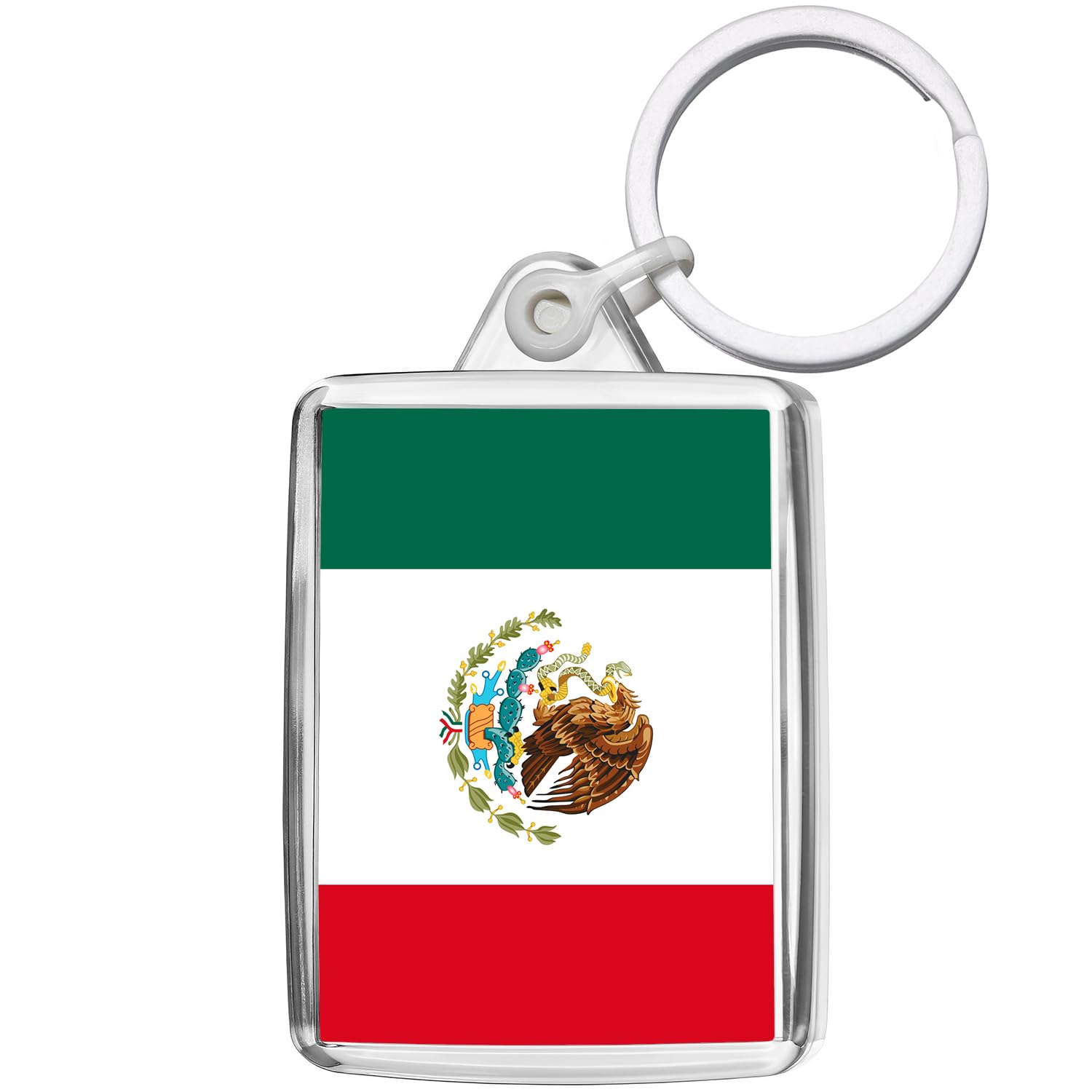Pixly® Mexico Flag Keyring Key Fob Country Keychain Keepsake Mexican Souvenir Gift