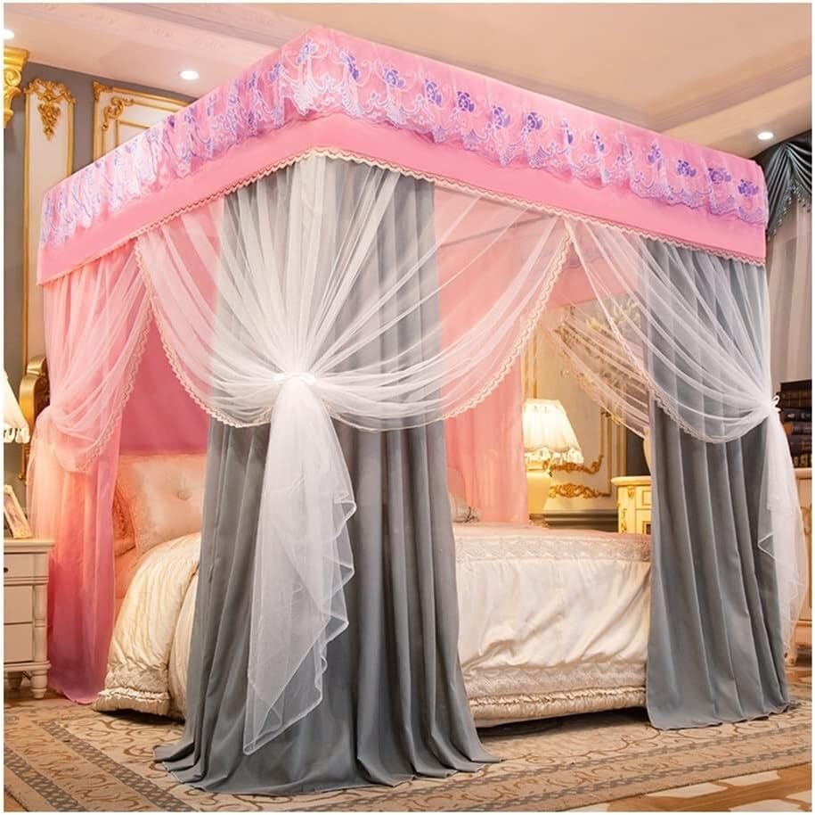 Moustiquaire couvre-lit européen rideau de lit princesse O 120x200cm