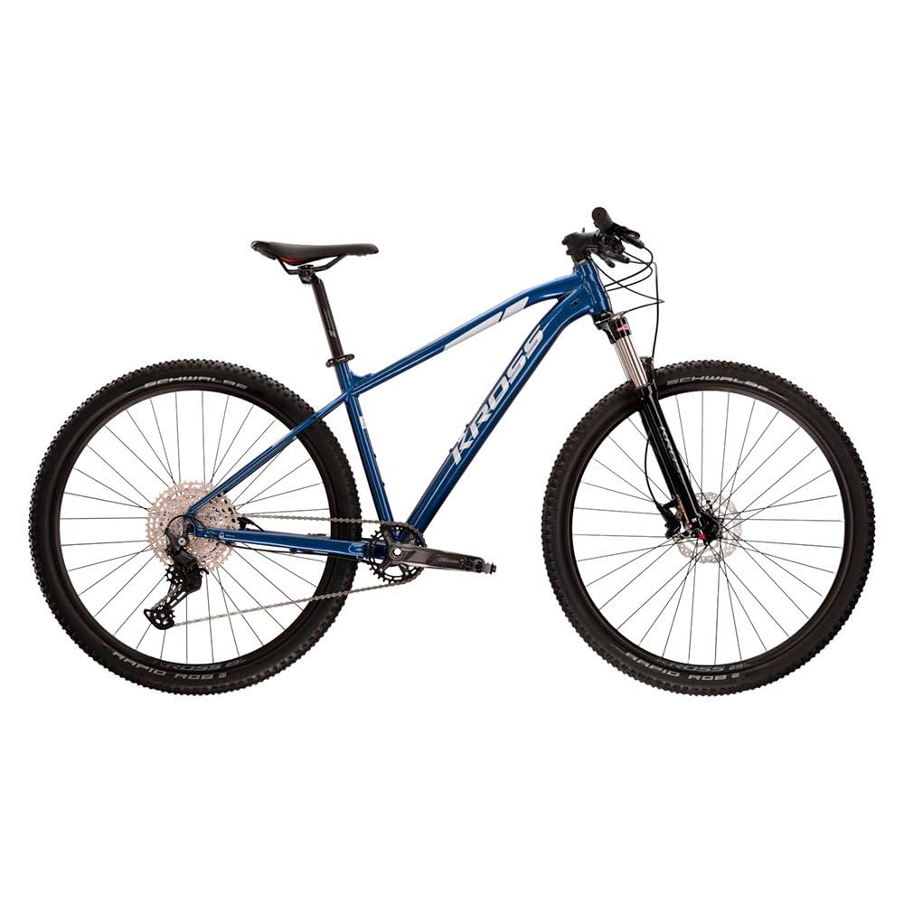 KROSS MTB Level, 5.0, Aluminium, 29 Zoll, hydraulische Scheibenbremsen, 1 x 11 V, Blau, M Sport & Freizeit