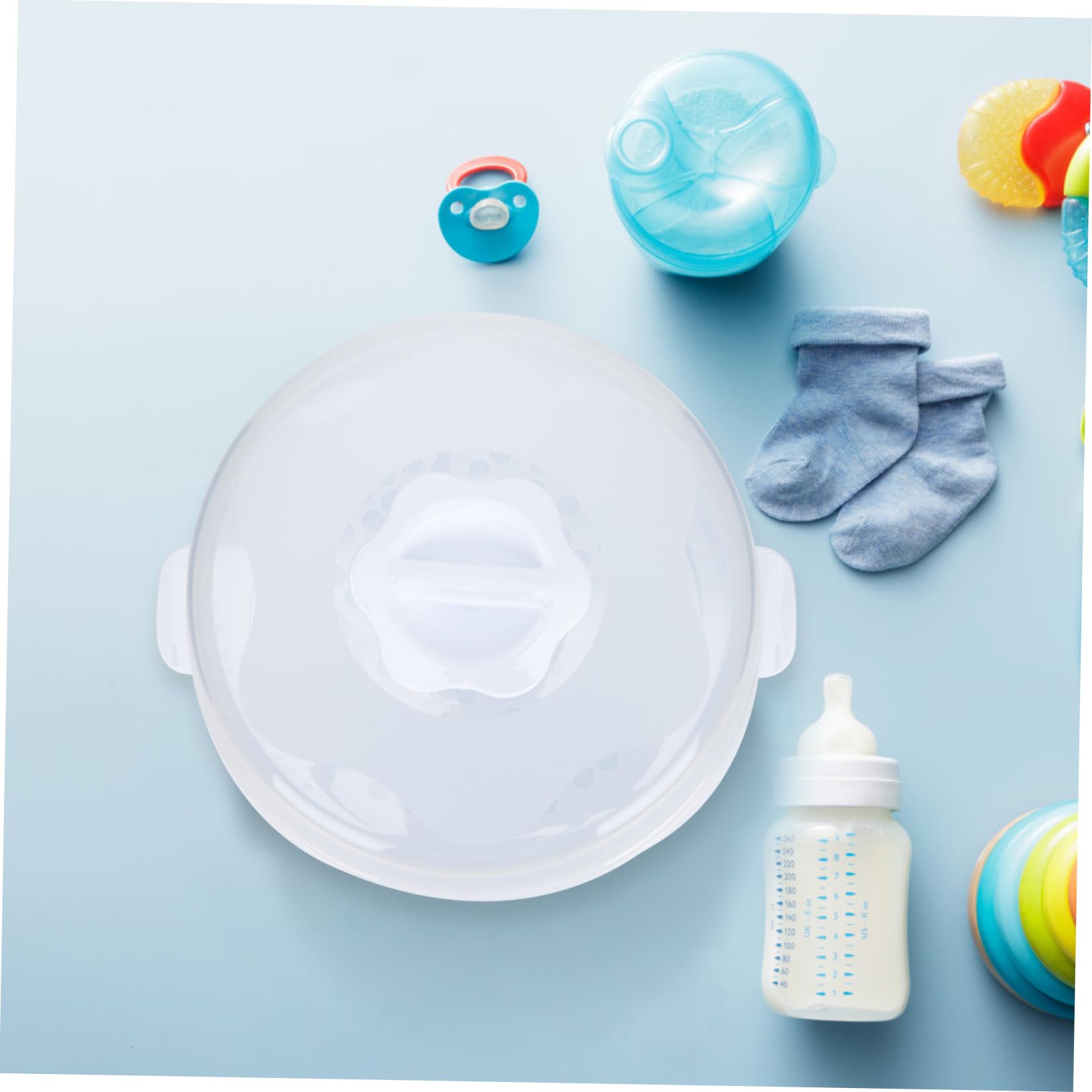 Caja Esterilizadora para Biberón de Microondas, Pp Blanco