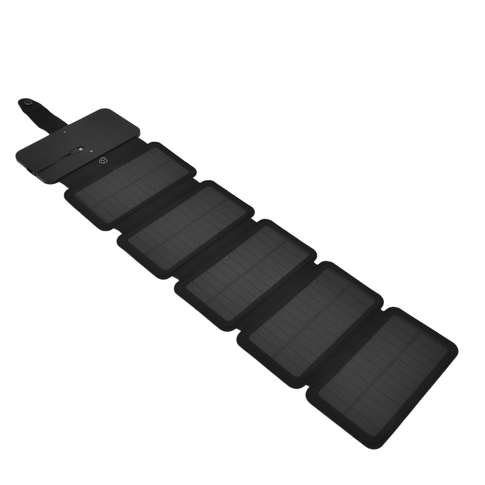 Rosvola Banque D'énergie Solaire Pliable, Double Sortie, pour Camping et