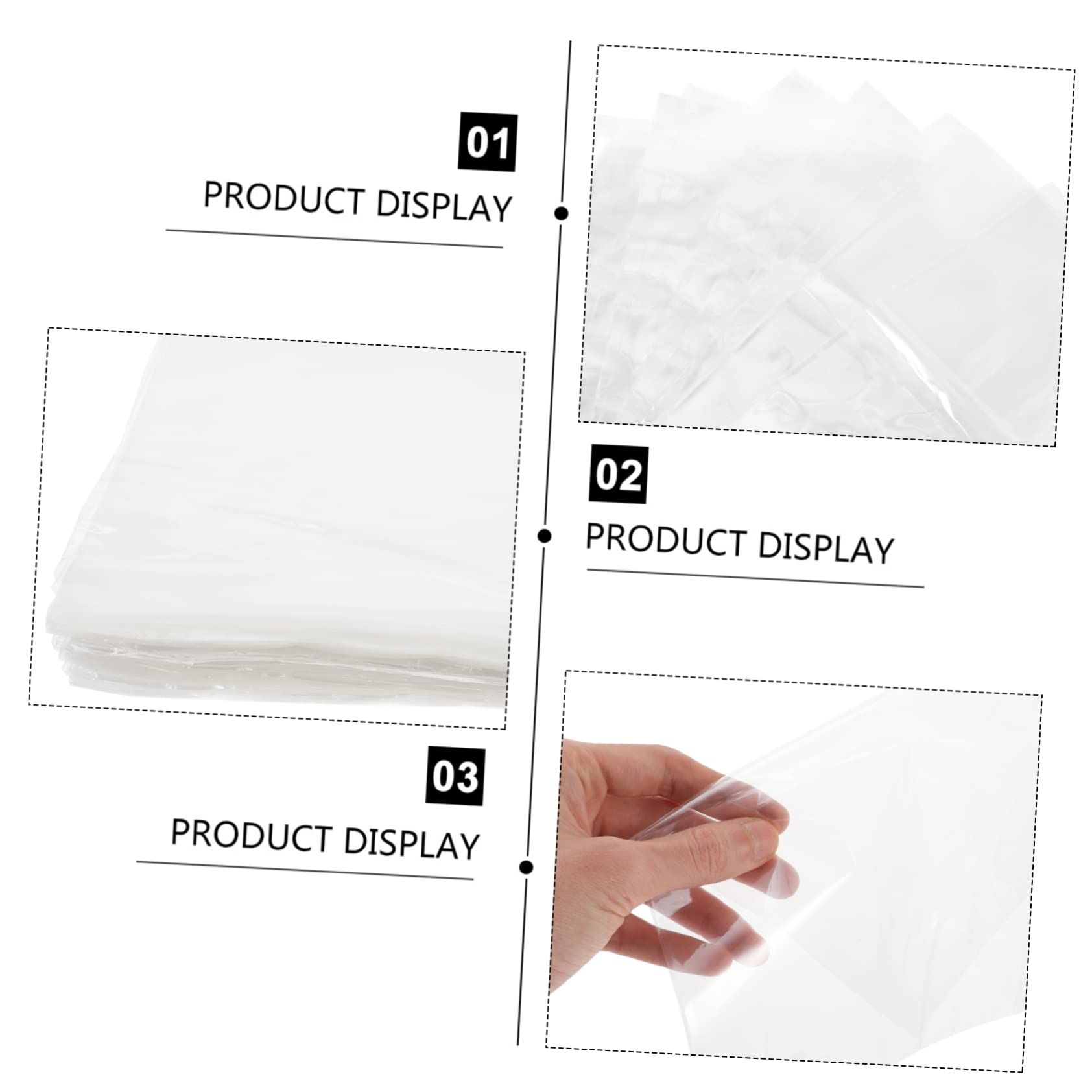 iplusmile Lot de 100 Paquet en Film PVC Rétractable Transparent pour Emballage, Facile à Utiliser, pour Emballage et Savons Faits Maison