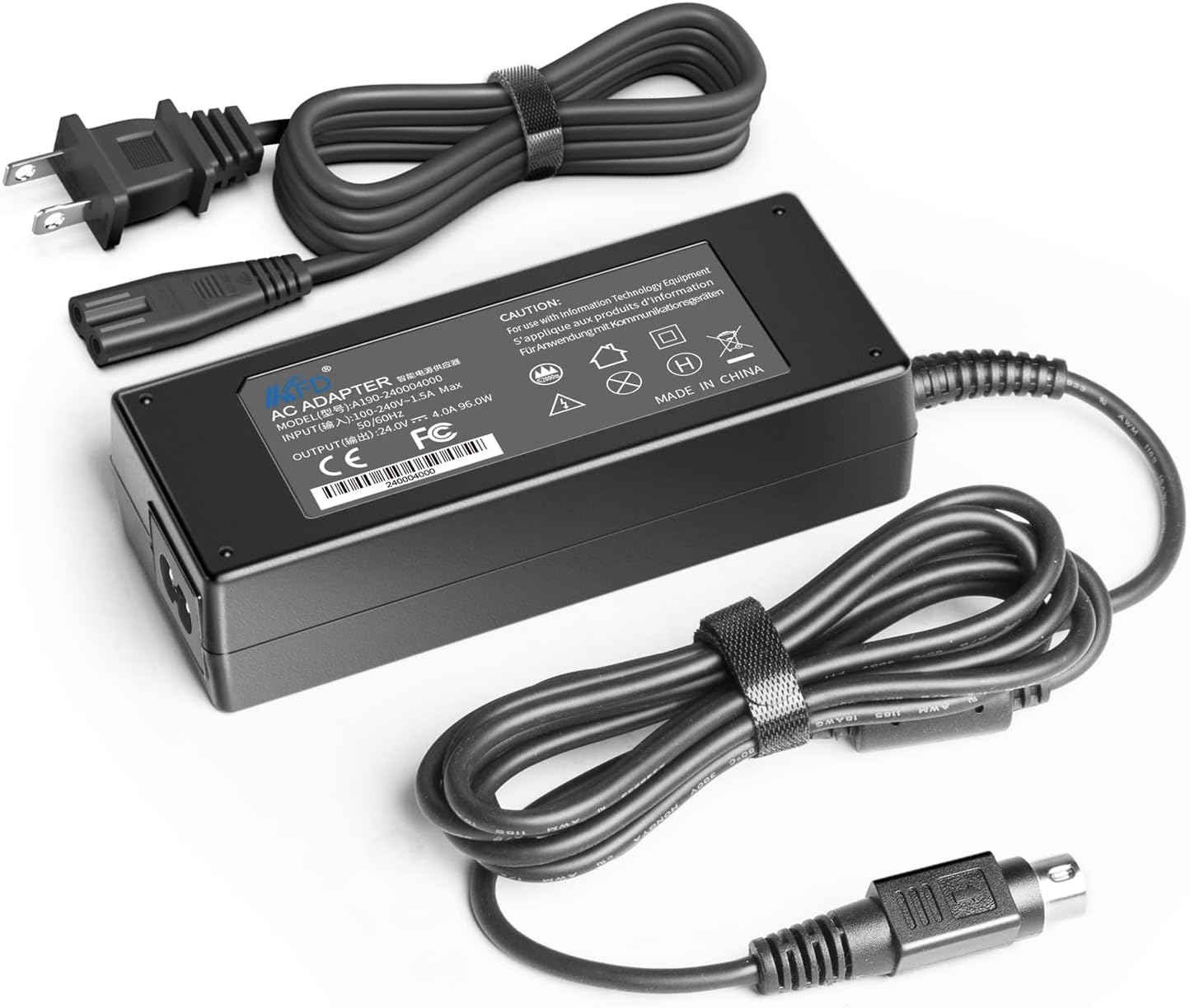 KFD 24V 90W AC Adapter Compatible with Resmed S9 Power Cord ResMed S9 Series CPAP and BiPAP Machines ResMed S9 Elite/Escapte Auto/Escape/AutoSet VPAP S BiLevel Series ResMed S9 Power Supply Charger