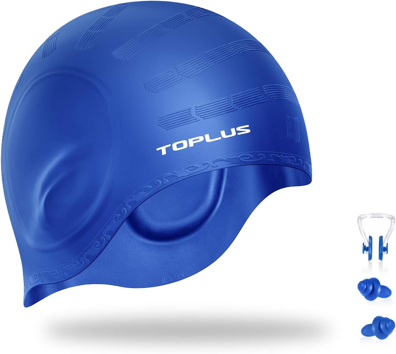 TOPLUS Swim Cap Women, Swimming Cap Waterproof Unisex Swimming Caps for Women and Swimming Cap for Men Silicone No-Slip