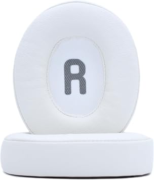 Replacement Ear Pads Compatible with JBL Tune 700BT 700BTNC 710BT 750BT 750BTNC 760BTNC Headphones Made of Soft Protein Leather and Memory Foam, Replacement Ear Pads for Repair AccessoriesWhite