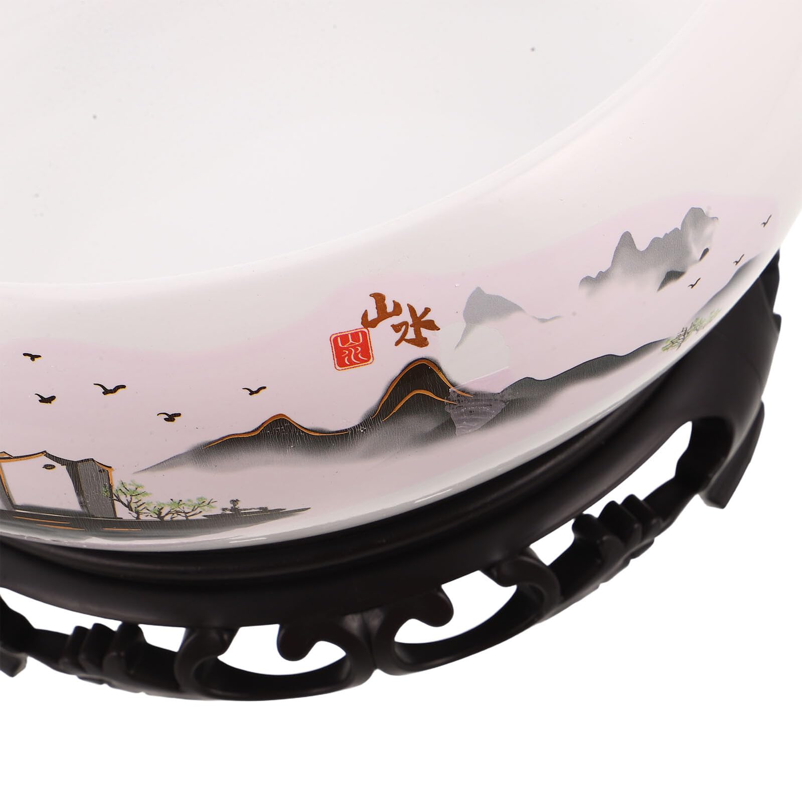Ceramiczny Hydroponiczny Doniczka Do Roślin Wodnych z Podstawą Biała Osłonka Lilię Wodną Stabilna Doniczka Do Ogrodu Wewnętrznego i Zewnętrznego Bezodpływowa Łatwa Pielęgnacji