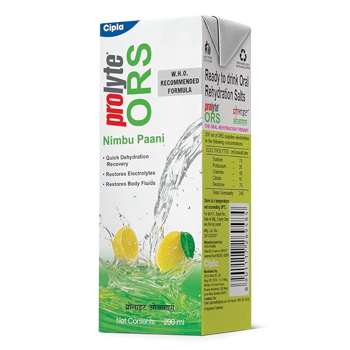 Buy Cipla Prolyte ORS Ready to Drink Oral Rehydration Contains Vital
