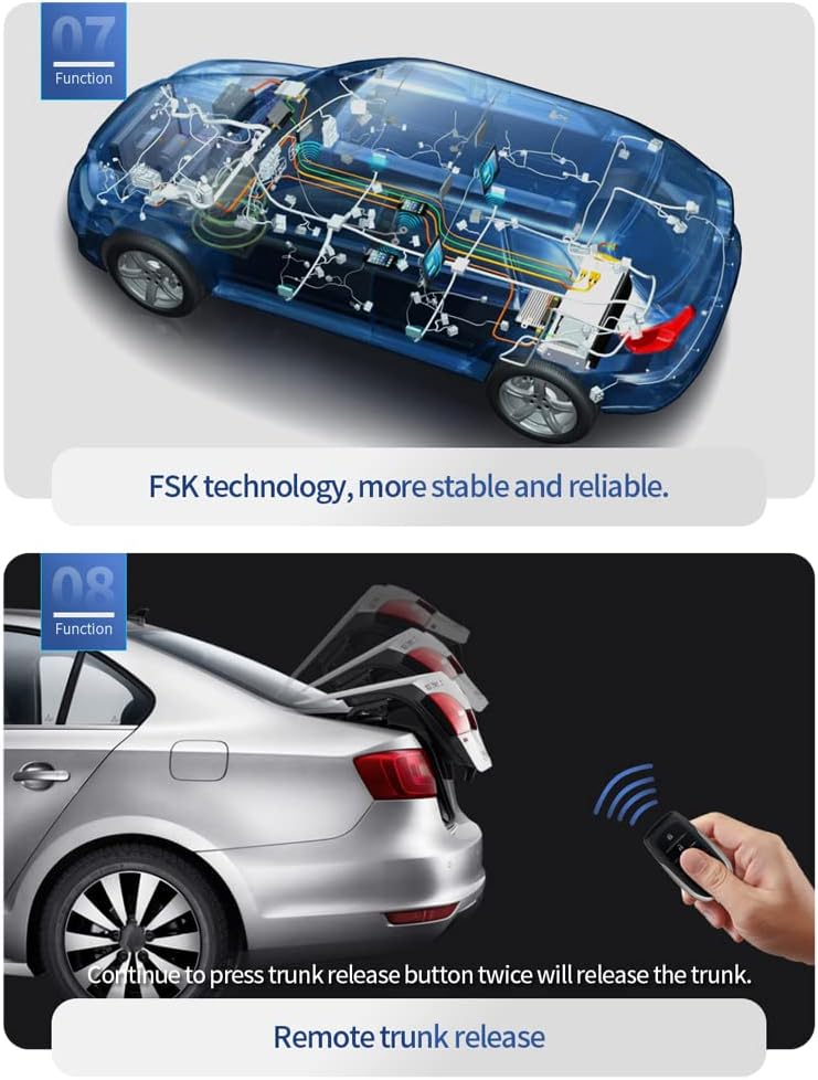 EASYGUARD EC010-T2 PKE car Burglar Alarm with keyless go Remote Starter Passive keyless Entry Proximity Unlock DC12V