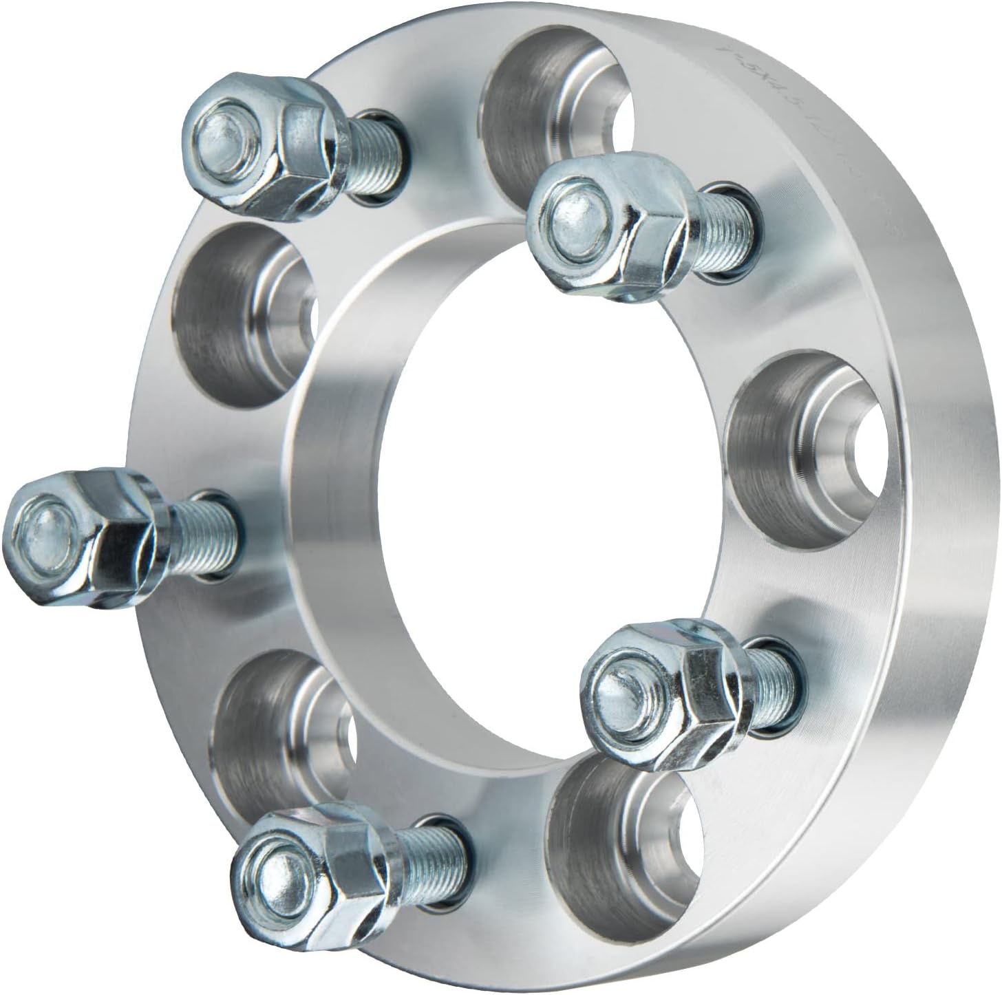 KAX 5x4.5 Wheel Spacers, Forged 1" 5x114.3mm Spacers with Thread Pitch M12x1.5 Hub Bore 82.5mm,2Pcs fit for 2004-2021 3, 2006-2015 5, 2003-2021 6, 1988-2002 626, 2000 B3000,Silver,Not Hubcentric