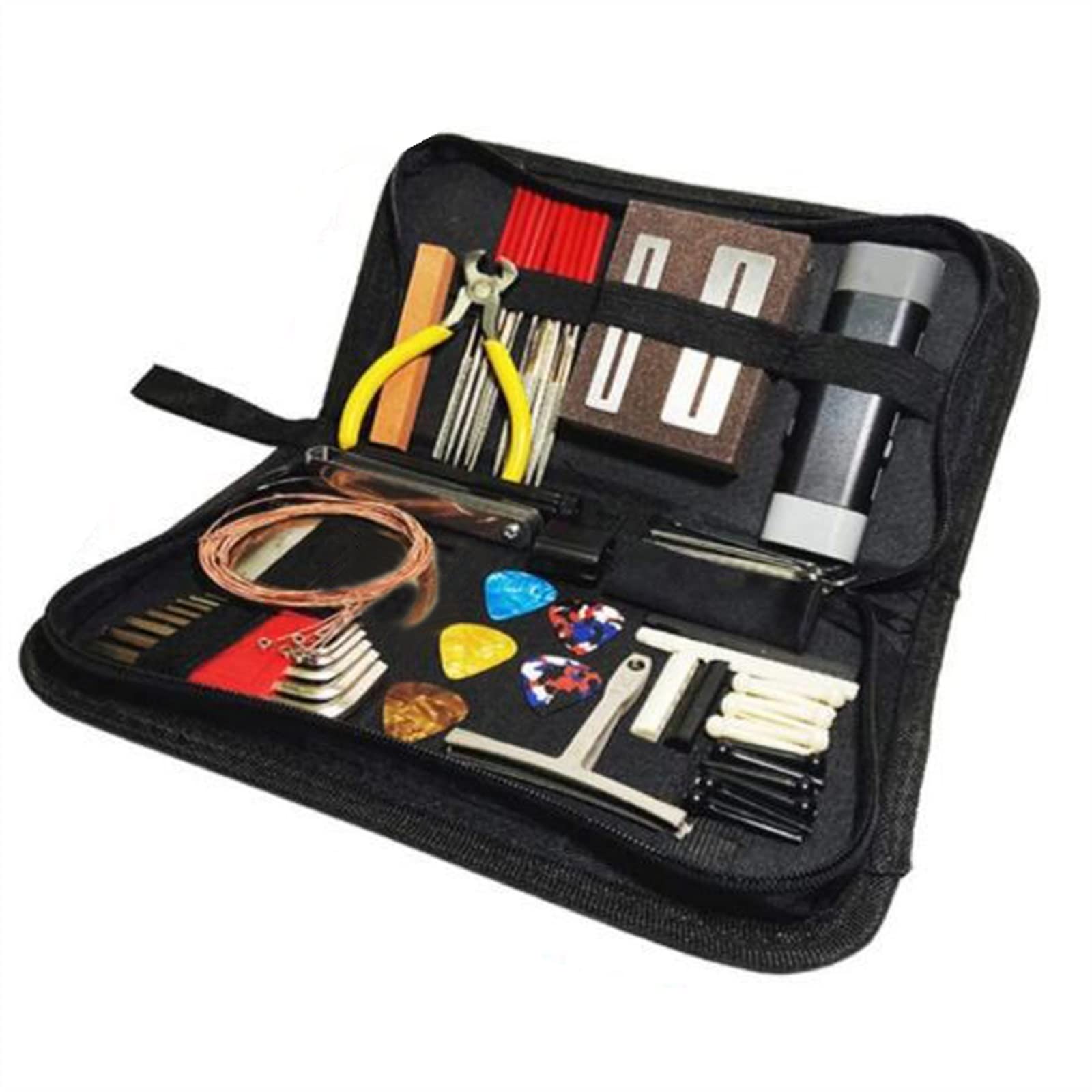 Herramientas De Guitarra Kit De Herramientas para Guitarra Colección Completa Kit De Mantenimiento para Guitarra Accesorios para Guitarra