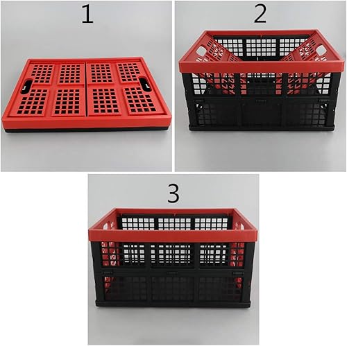 Miniatura 5 de Obstnny Contenedores de almacenamiento plegables de 34 cuartos de galón, caja de leche apilable, 3 paquetes