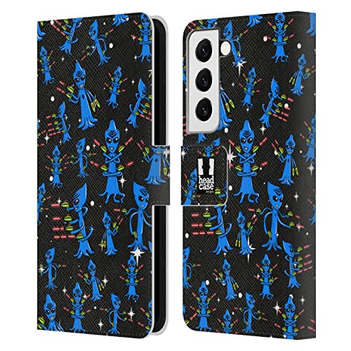 Coque portefeuille Samsung Galaxy S22 5G Head Case Designs Burz Aliens premium