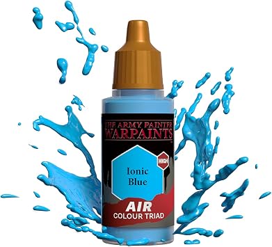 The Army Painter Warpaints Air - Water Based Airbrush paint acrylic paint and primer for Tabletop Roleplaying, Boardgames, and Wargames Miniature Model Painting Ironic Blue