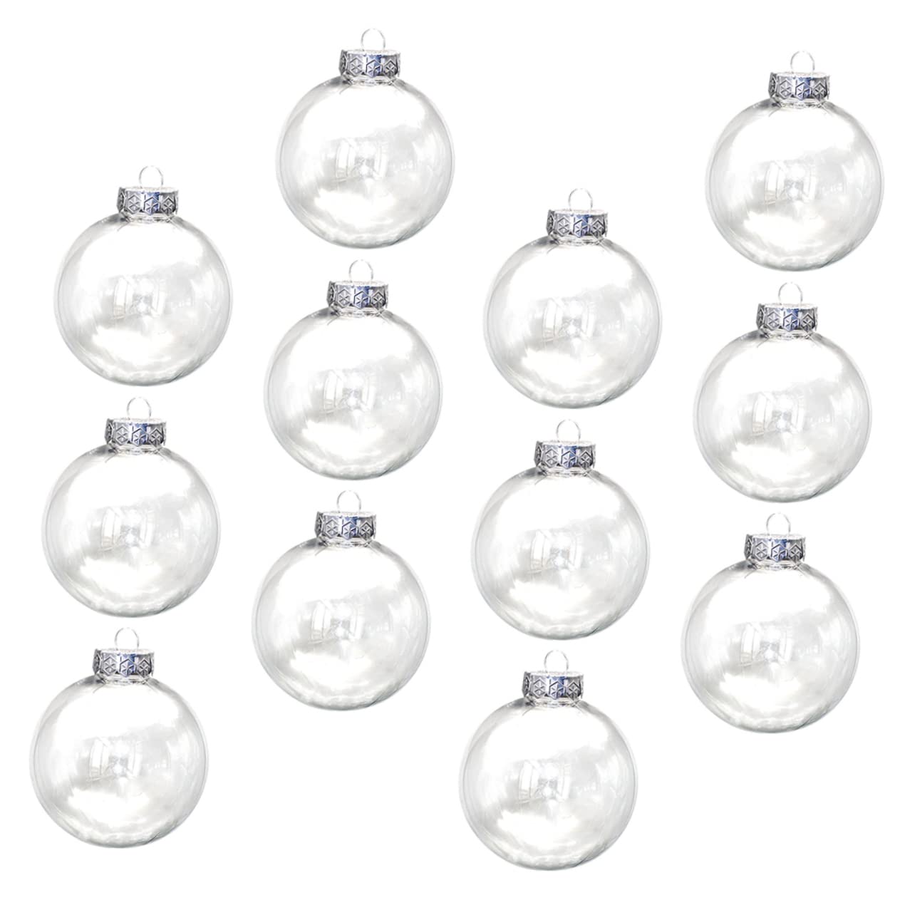 Cabilock 20piezas Bola Colgante Decorativa Transparente de Navidad de Adorno para Árbol de Navidad Decoración Colgante para Fiestas de Invierno
