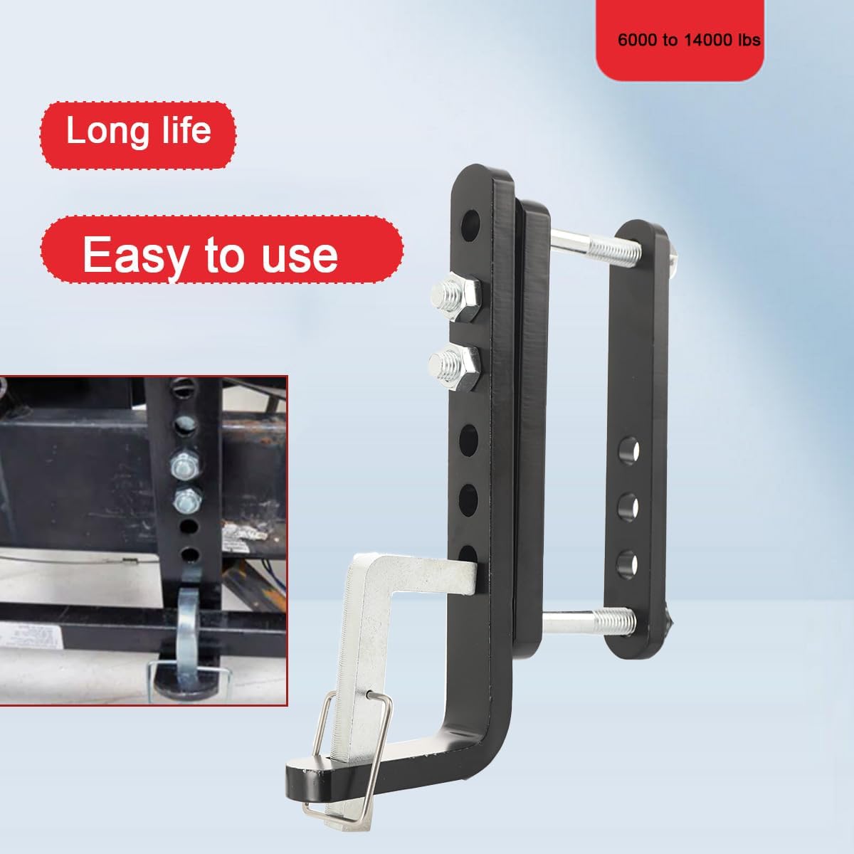 2Pcs Trailer Sway Control Bracket Kit, Replacement Sway Control Bar Bracket for Equalizer Weight Distribution, Replace Part95-01-5600, Fit 3,4,5,6Trailer Frame