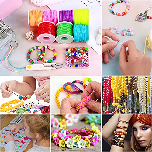 Plastic Lanyard String, Mckanti 12 Packs Plastic Lacing Cord Gimp String Kit for Keychain, Bracelets, Beading and Jewelry Making, DIY Craft
