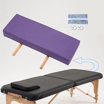 Massage Table Length Extend 51x19x6.5cm Universal Simple Insert Pratical Comfortable Extension Pad Compact, Violet