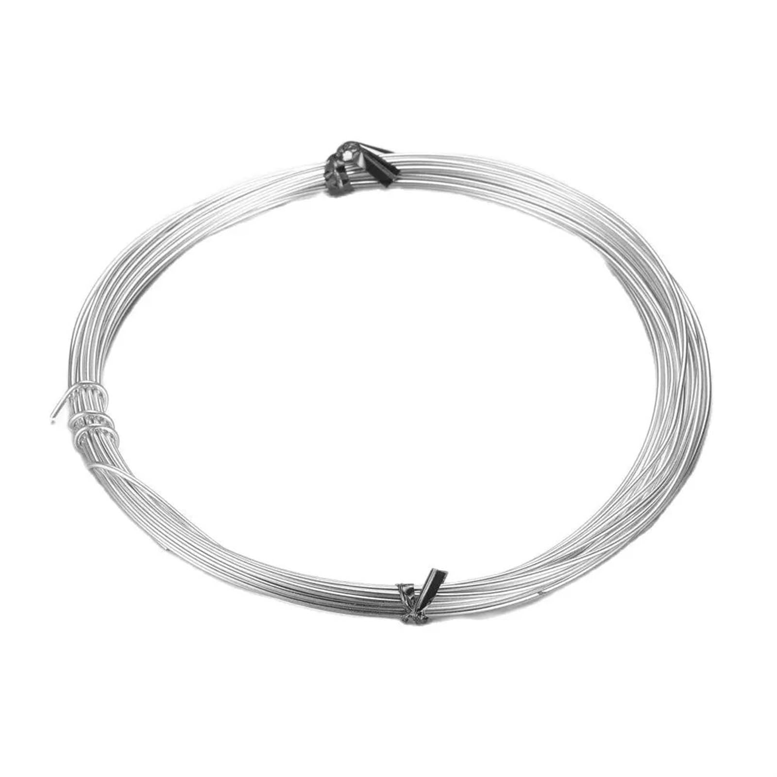 Alambre de aluminio de 1mm para manualidades y joyería, rollo flexible de metal para artesanía de 10m