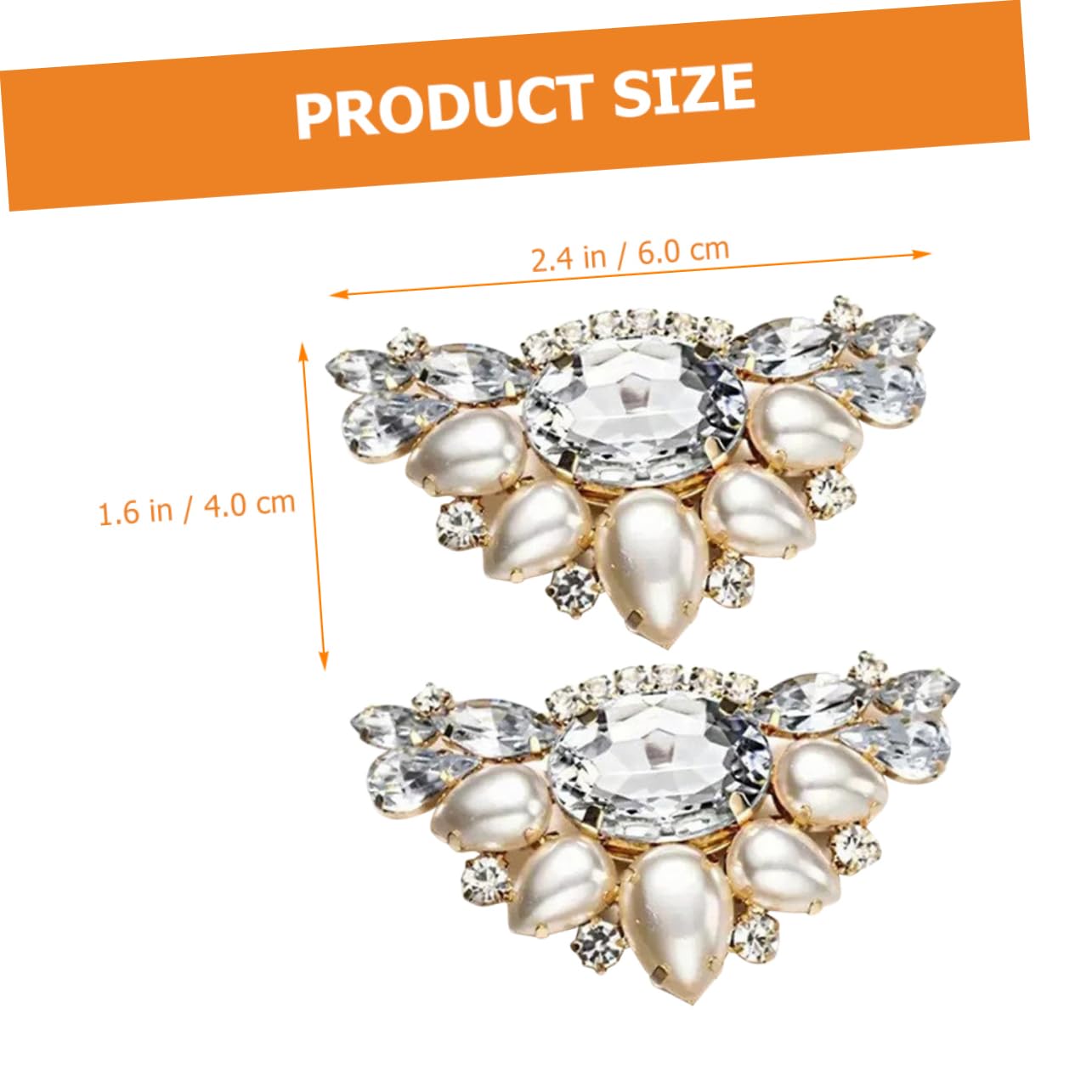 5paia Shoe Clips Decorativi Per Sposa Applicazioni Strass Per Scarpe Accessori Eleganti Per Cerimonie Adatti Per Matrimonio Prom e Occasioni Speciali