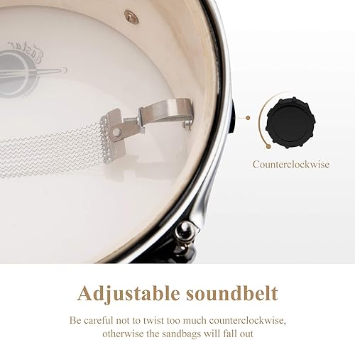 Vista 7 de Eastar Juego de batería para niños, kit de batería de 5 piezas de 16 pulgadas para principiantes con trono ajustable y platillo, pedal y baquetas