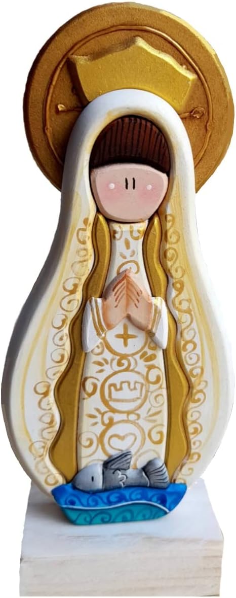 Estatuilla de la Virgen del Valle, Virgen del valle Venezuela, Virgen del Valle Margarita, patrona del Oriente venezolano. imagen en madera (MDF) regalo catolico