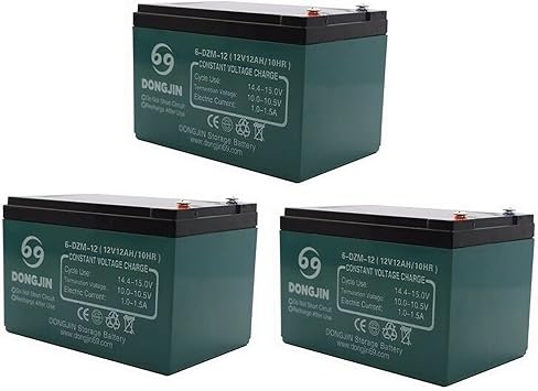 New 3PCS 6-DZM-12 12V12AH/10HR Sealed Lead Acid Battery Rechargeable Battery USA
