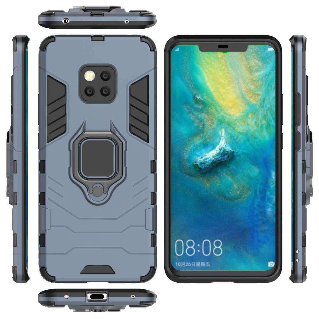 Compatible with Huawei Mate 20 Pro Case, Metal Ring Grip Kickstand