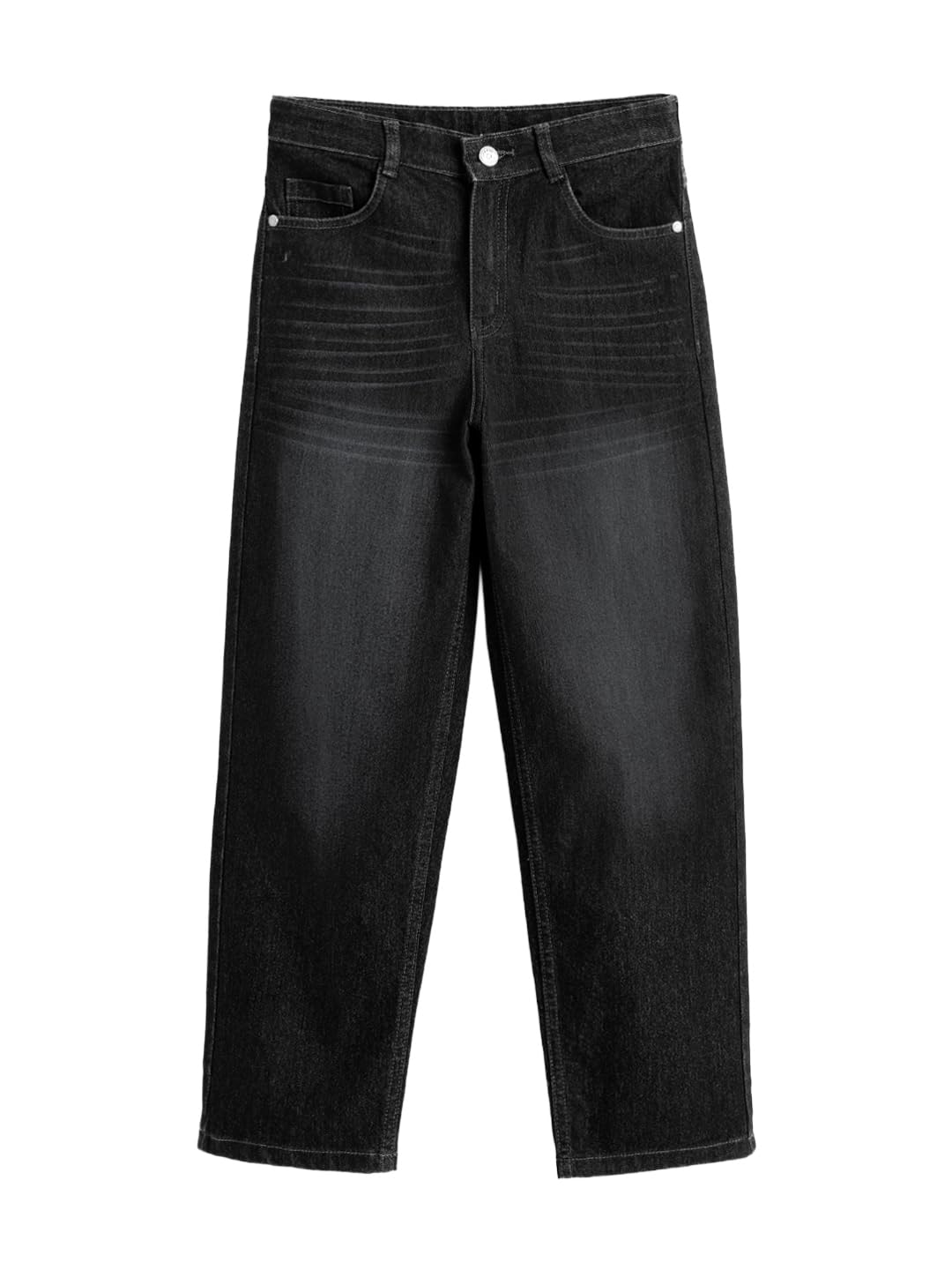Urbano Juniors Boys Black Loose Baggy Denim Jeans - Image 1