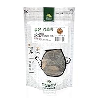 Vista 2 de [Hierba coreana medicinal] Raíz de regaliz tostada/té de raíz dulce Hierbas secas a granel 4 oz (113 g)