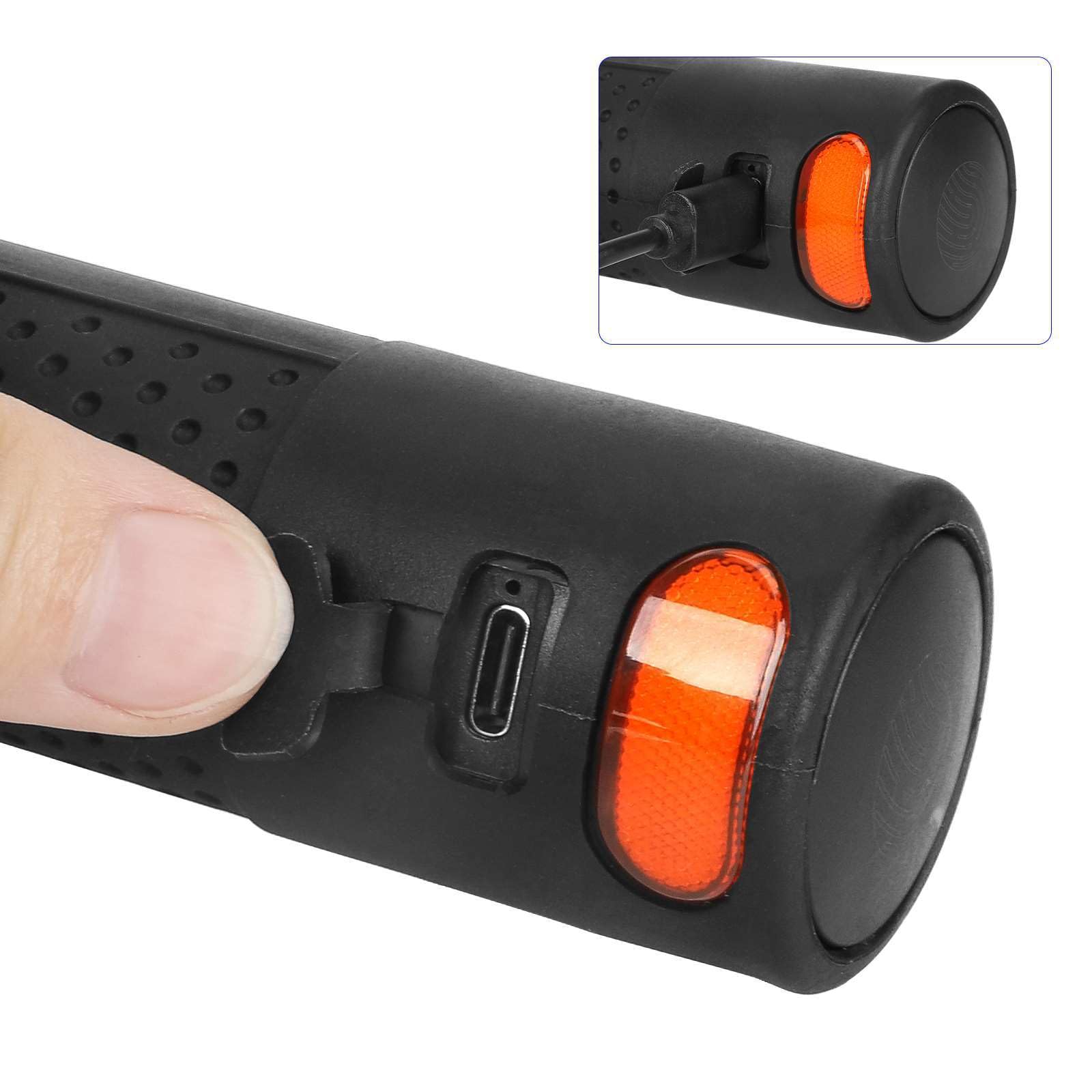 2 in 1 Luci di segnalazione senza fili per Segway Ninebot Maniglie manubrio con Lampeggianti Ricaricabili per Xiaomi Monopattino Elettrico Accessorio