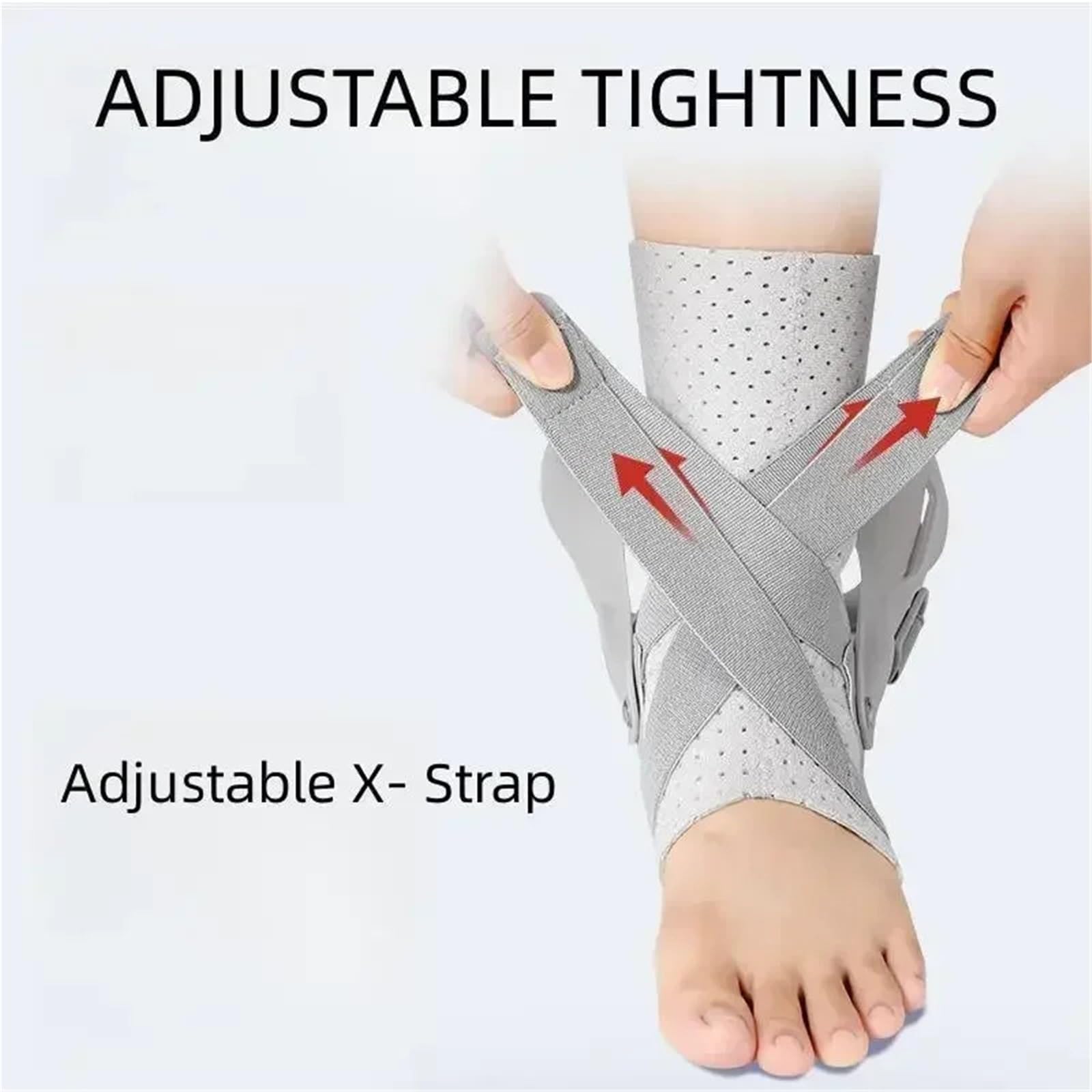 Verstellbare Sprunggelenkbandage 1/2 Stück Knöchelbandage Seitenstabilisatoren Verstauchungswiederherstellung Männer Frauen