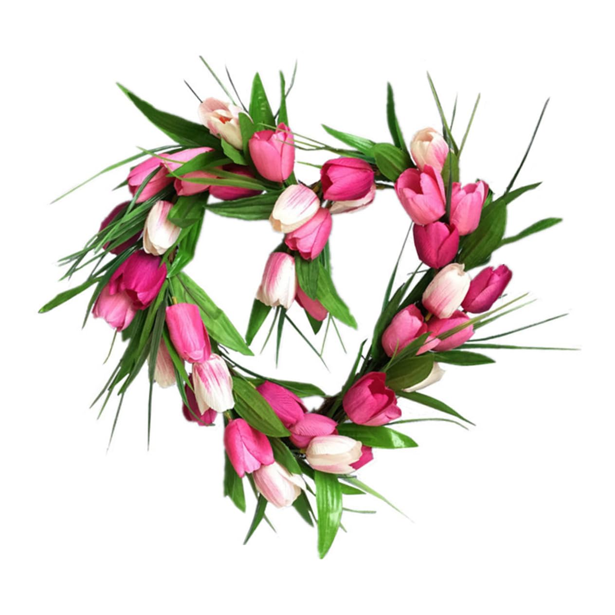 Alipis Guirlande Artificielle Forme de Cœur Décorative pour Mariage et Fête Guirlande Verte Réutilisable Suspension Murale pour Porte et Fenêtre Décoration Intérieure et Extérieure